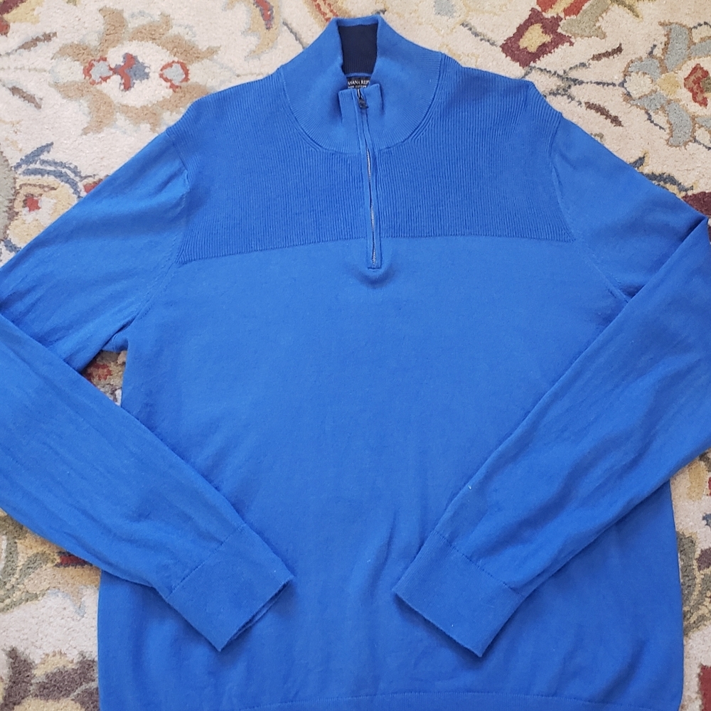 Banana Republic cotton and cashmere sweater men